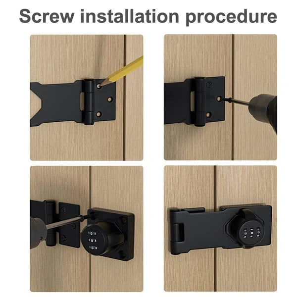 Combination Cabinet Lock with Three Digit Code and Resettable Dials All Vera Mart