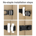 Combination Cabinet Lock with Three Digit Code and Resettable Dials All Vera Mart