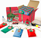 25-Day Craft Advent Calendar with Diamond Art and Paint by Number, Holiday Ornaments All Vera Mart
