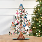 Wooden Christmas Tree Decor with Glitter Painted Panels and 12 Days Theme All Vera Mart