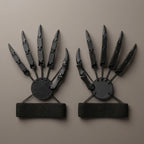 Articulated Finger Extensions Pair with Clawed Digits for Halloween Costumes