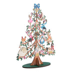 Wooden Christmas Tree Decor with Glitter Painted Panels and 12 Days Theme All Vera Mart