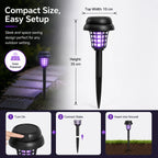 Solar Bug Zapper with Automatic Dusk Sensor and Dual Mode, Ground Stake Installation All Vera Mart