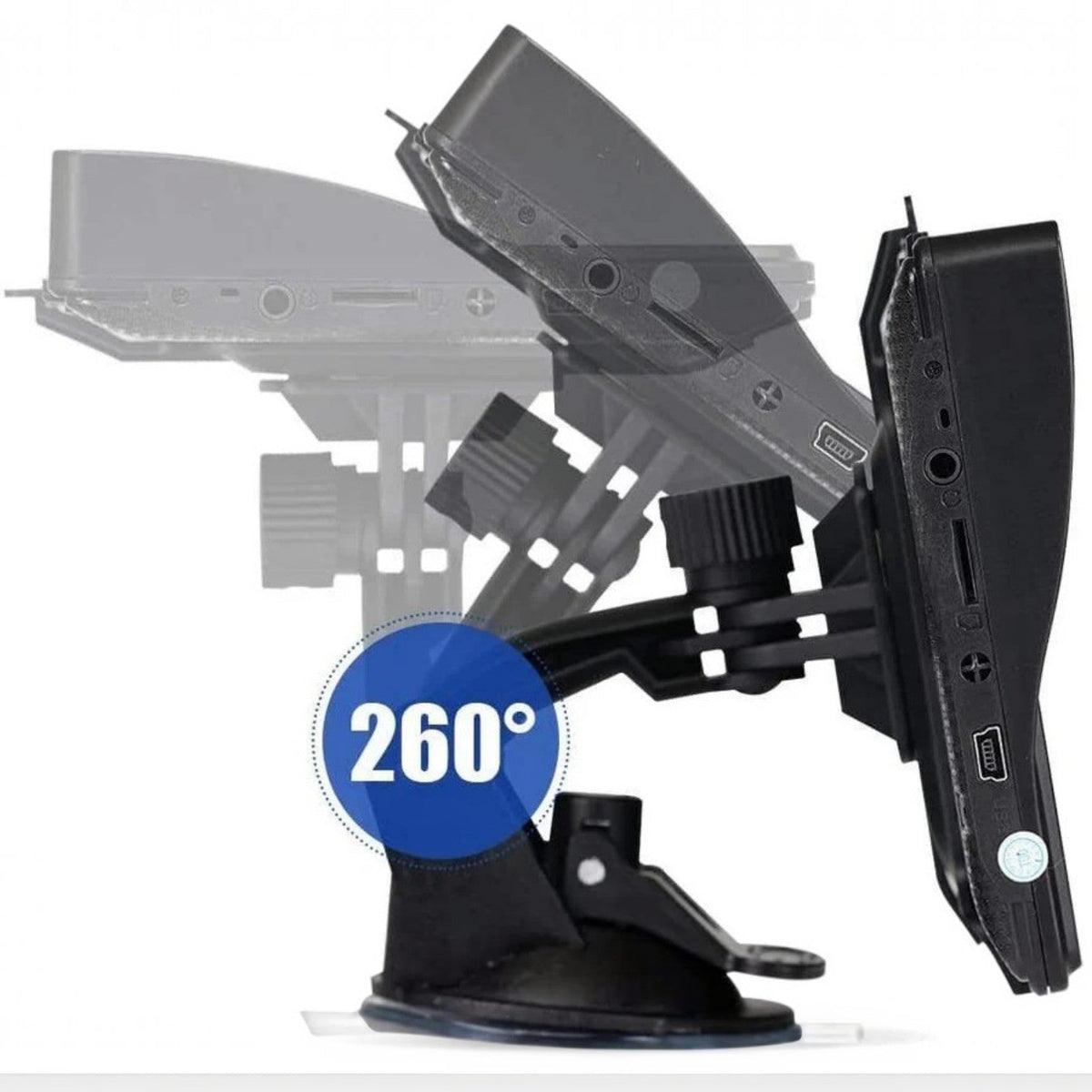 Touchscreen Vehicle GPS Navigation Device with Turn by Turn Voice Guidance and Mount
