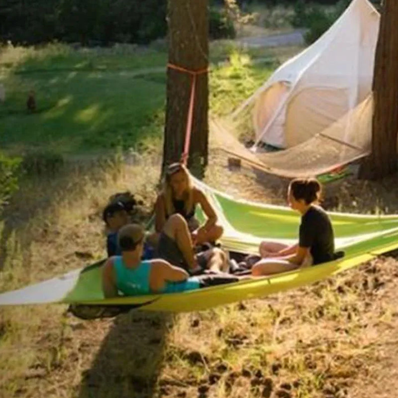 Triangle Hammock with Three-Point Anchor System and Multi-Person Capacity All Vera Mart