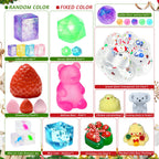 Squishy Toy Advent Calendar with 24 Unique Squeeze Toys and Foldout Display All Vera Mart