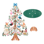 Wooden Christmas Tree Decor with Glitter Painted Panels and 12 Days Theme All Vera Mart