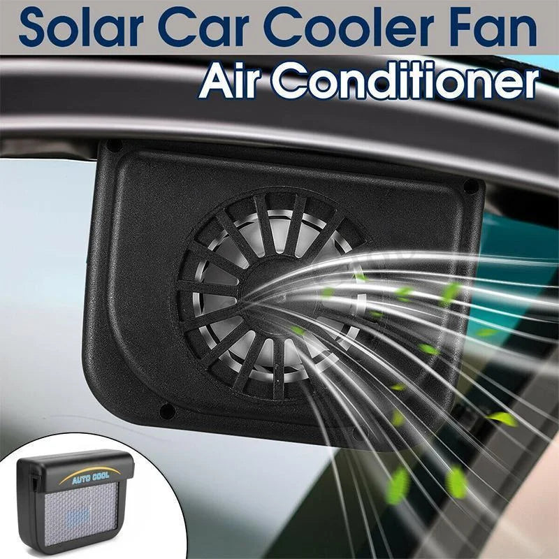 Solar Powered Car Window Ventilation Fan with Automatic Air Circulation All Vera Mart