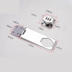 Heavy Duty Zinc Alloy Combination Hasp Latch with Resettable Code Mechanism