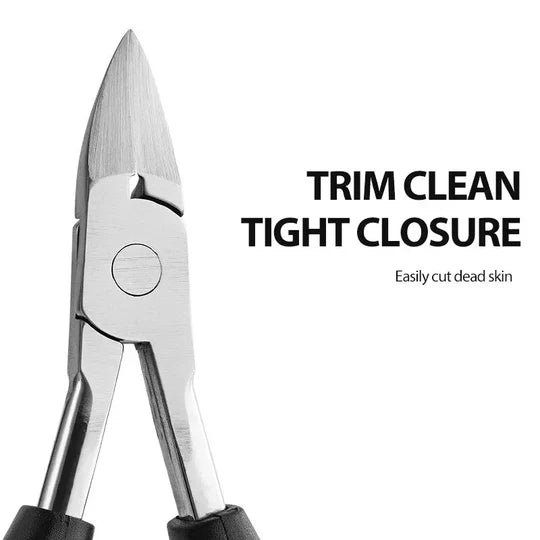 Thick Nail Clipper Set with Carbon Steel Blade and Built-in File All Vera Mart