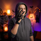 Articulated Finger Extensions Pair with Clawed Digits for Halloween Costumes