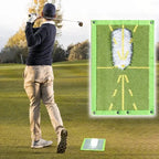 Golf Swing Trainer Mat with Divot Feedback and Impact Marking, Indoor/Outdoor All Vera Mart
