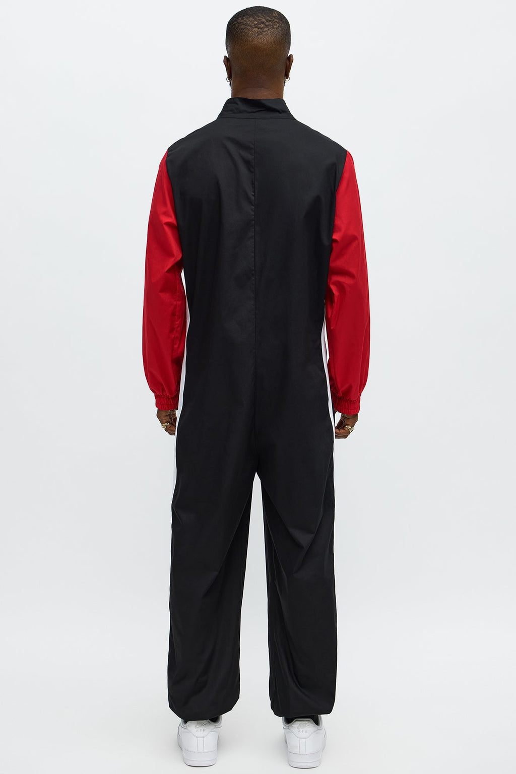 Mens Race Car Driver Costume Jumpsuit with Front Zipper