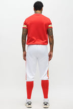 Womens Football Jersey Costume Set with Cropped Top and Panty