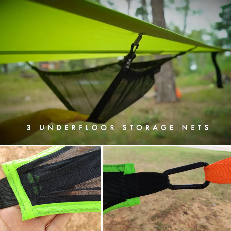Triangle Hammock with Three-Point Anchor System and Multi-Person Capacity All Vera Mart