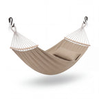 Double Canvas Hammock with 22-Strand Braided Ropes and Carry Bag for Two Adults All Vera Mart