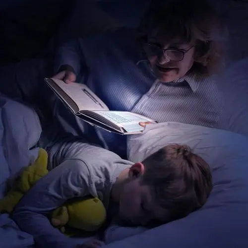 Book Light with Slim Flat Panel and Adjustable Color Temperature, Rechargeable USB-C All Vera Mart