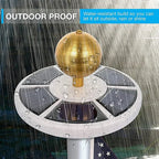 LED Flagpole Top Light with Solar Panel and Automatic Dusk Sensor All Vera Mart