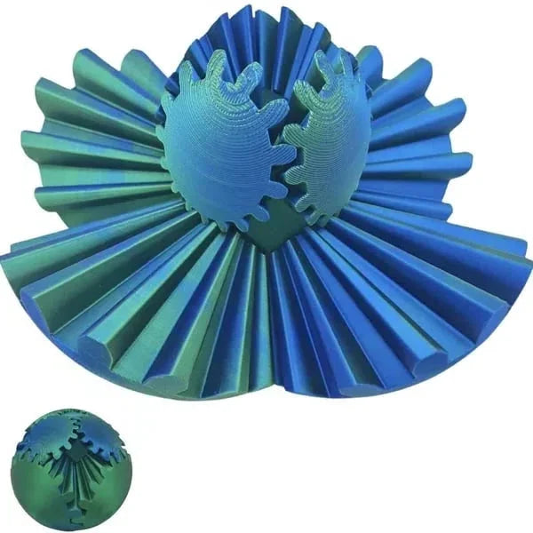 Rotating Fidget Gear Ball with Interlocking Gears and Smooth Motion All Vera Mart