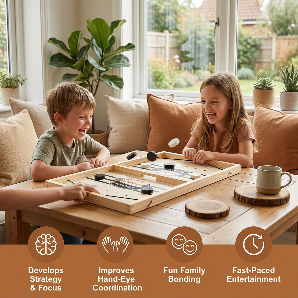 Wooden Catapult Launch Game for Two Players with Press-Down Mechanism All Vera Mart