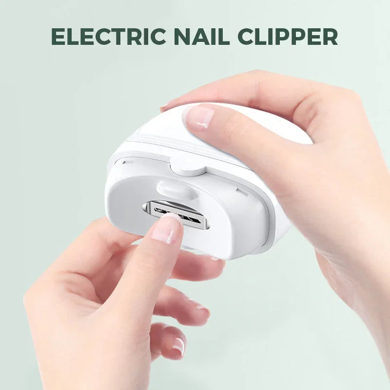 Electric Nail Trimmer with Built-In Shavings Organizer and Night Light, Dual Speed All Vera Mart