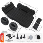 Inflatable Backseat Mattress with Vehicle Air Pump and Child Safety Guards All Vera Mart