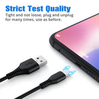 Dual Port Charging Cable with Type C and Micro USB, 3.28ft Length All Vera Mart