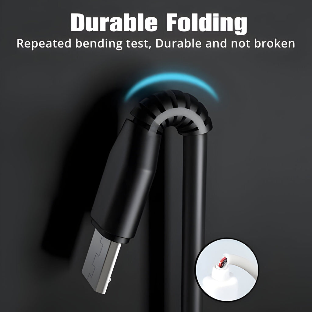 Dual Port Charging Cable with Type C and Micro USB, 3.28ft Length All Vera Mart