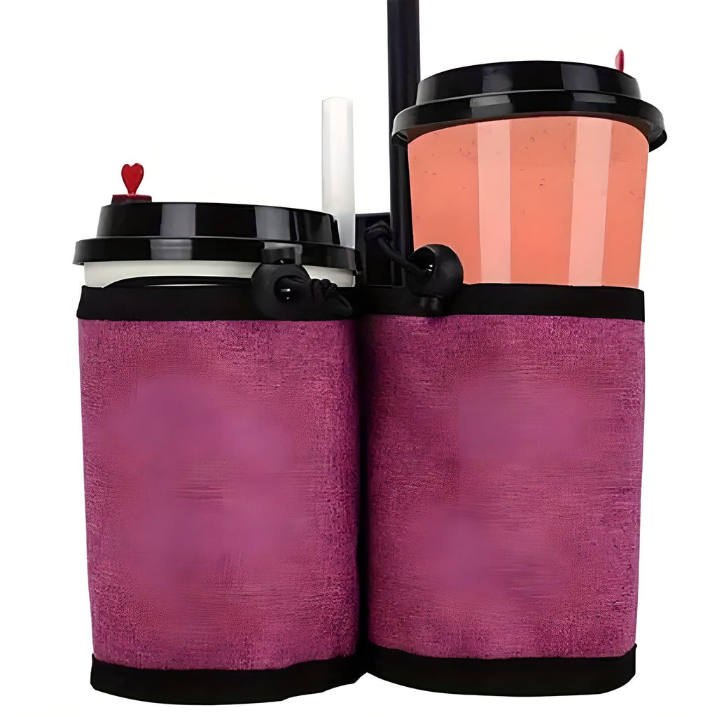 Luggage Drink Holder with Adjustable Cup Opening and Stretchable Band All Vera Mart