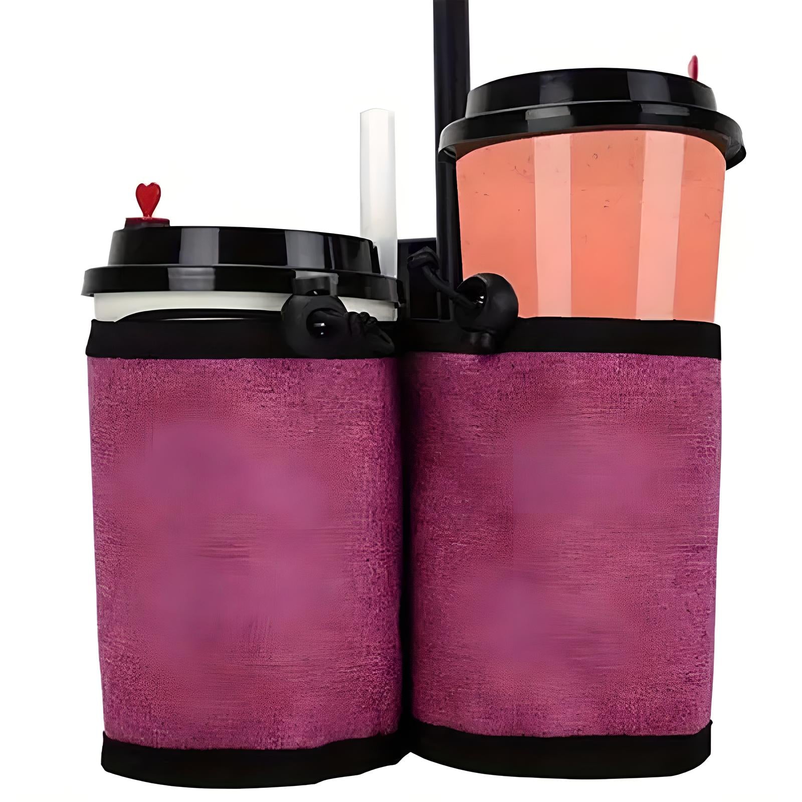 Luggage Drink Holder with Adjustable Cup Opening and Stretchable Band All Vera Mart