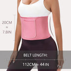 Sports Waist Trainer, Unisex Sweat Waist Trainer, Comfortable Sauna Sweat Belt, Fitness Waist Trainer, Waist Trimmer Cincher, Exercise Waistband, Workout Waistband, Sporty Waist Slimmer, Sports & Outdoor Accessories allveramart
