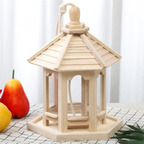 Bird Feeder with Clear Acrylic Panel and Weather Resistant Roof All Vera Mart