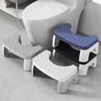 Ergonomic Toilet Squat Stool with Textured Grip Base and Curved Platform All Vera Mart