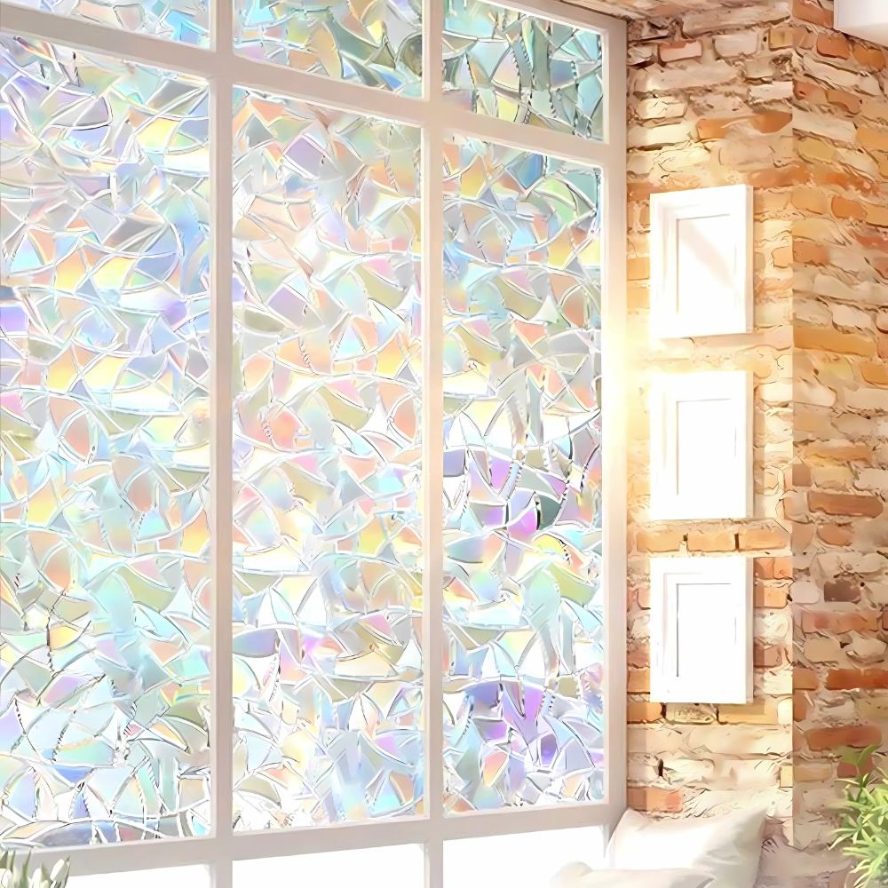 Static Cling Rainbow Window Film with UV Ray Blocking and Heat Control All Vera Mart
