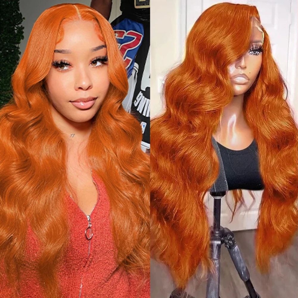 Ginger Body Wave Lace Front Wig with Pre Plucked Hairline and Adjustable Straps All Vera Mart