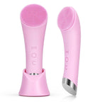 Electric Facial Cleansing Silicone Brush, Heatable Vibrating Face Scrubber with Massage, Silicone Face Scrubber for Women & Men, Electric Facial Cleanser for Deep Cleansing, Gentle Exfoliating.SummerWins DealsForYouDays allveramart