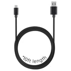 Micro USB Cable 10ft with Data Transfer and Secure Connector All Vera Mart
