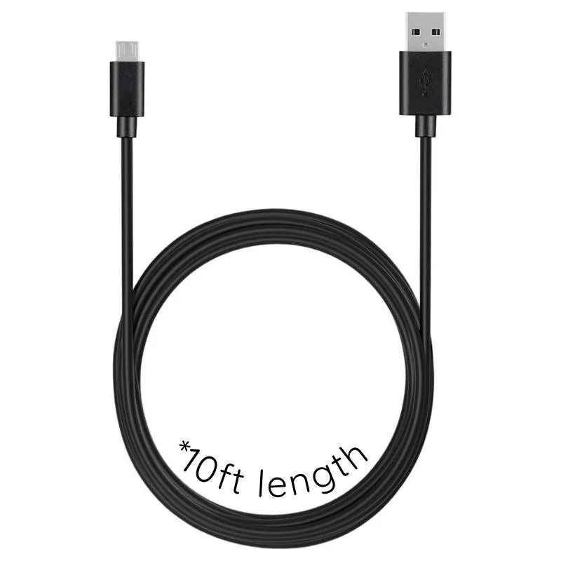Micro USB Cable 10ft with Data Transfer and Secure Connector All Vera Mart