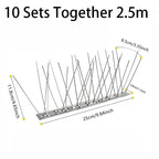 Stainless Steel Bird Spikes with Three-Hole Mounting and Bendable Design All Vera Mart