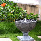 Solar Water Fountain Pump with Four Interchangeable Nozzles for Birdbaths All Vera Mart