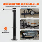 Trailer Jack with Drop Leg Extension for 5000 lb A Frame Hitch All Vera Mart