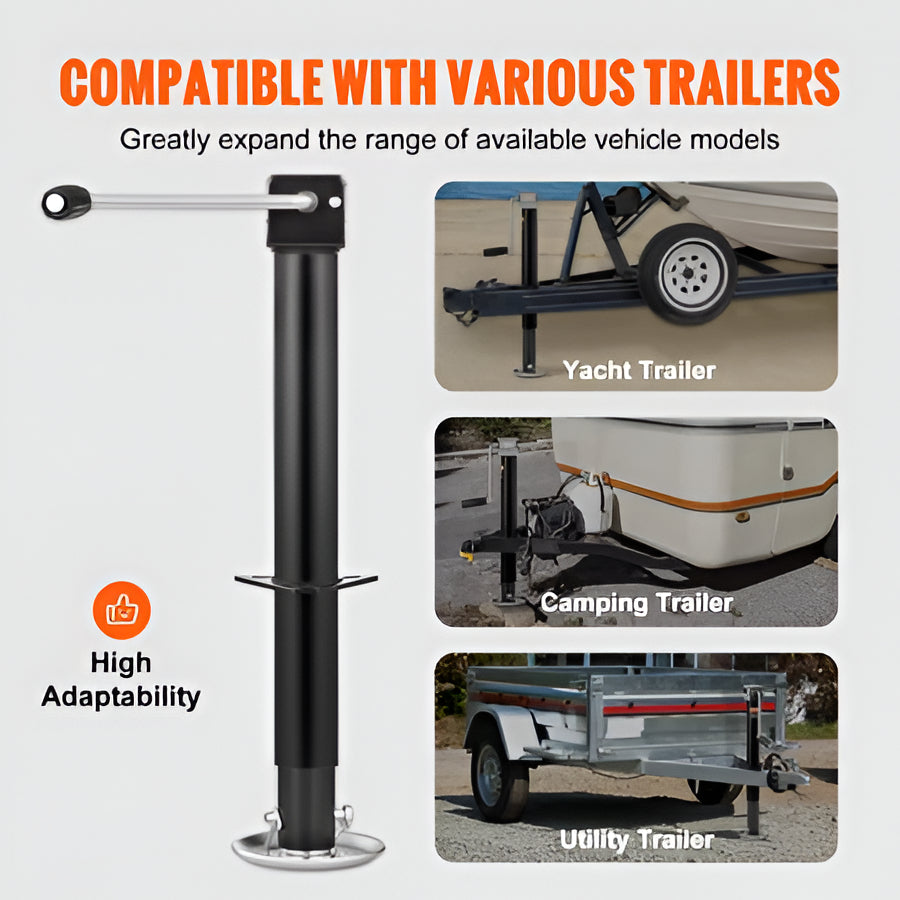 Trailer Jack with Drop Leg Extension for 5000 lb A Frame Hitch All Vera Mart