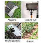 Adjustable Shovel with Scraper and Squeegee Head for Weeds, Moss, and Surfaces All Vera Mart