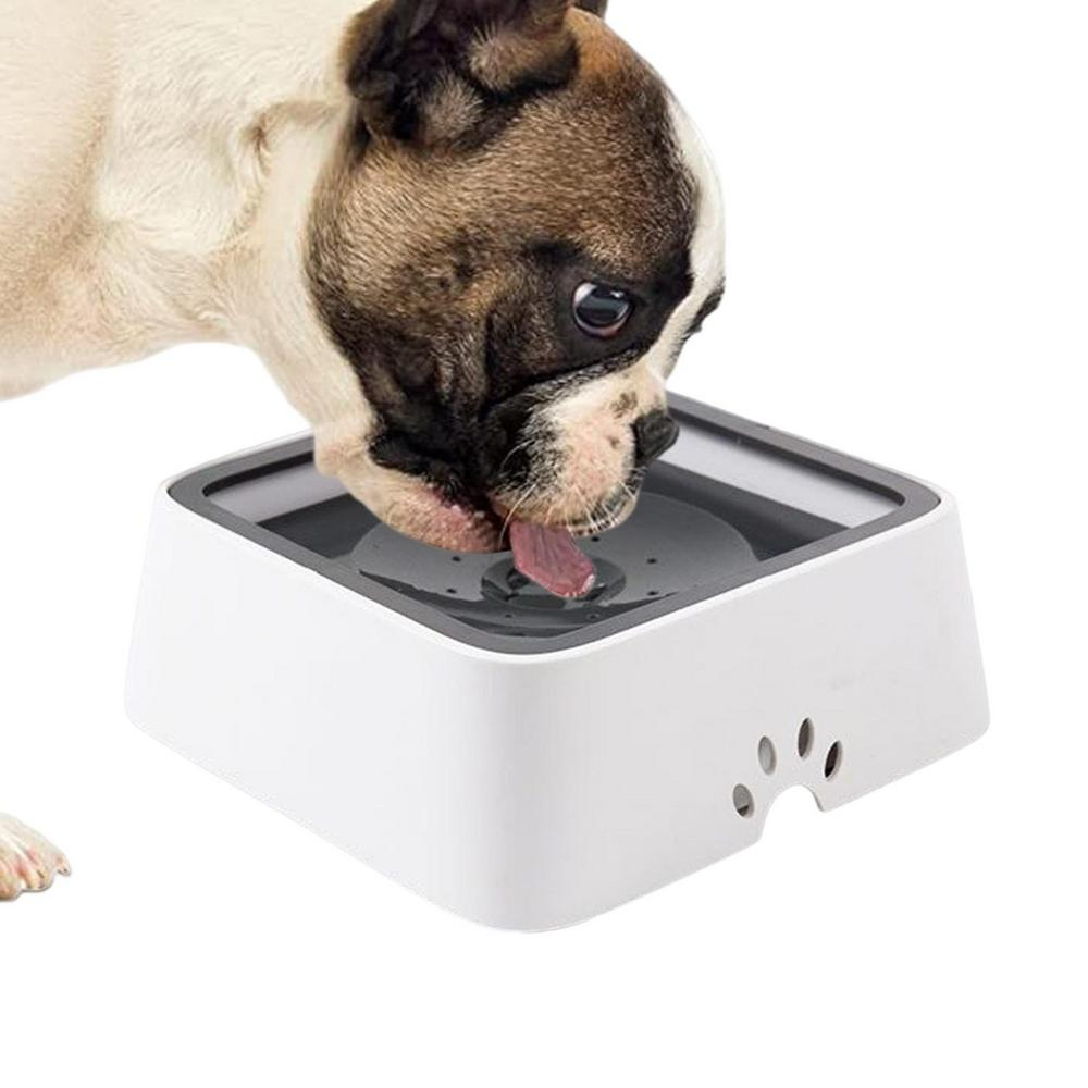 Dog Water Bowl with Floating Disk and 1.5 Liter Reservoir, Anti-Splash Design All Vera Mart