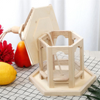 Bird Feeder with Clear Acrylic Panel and Weather Resistant Roof All Vera Mart