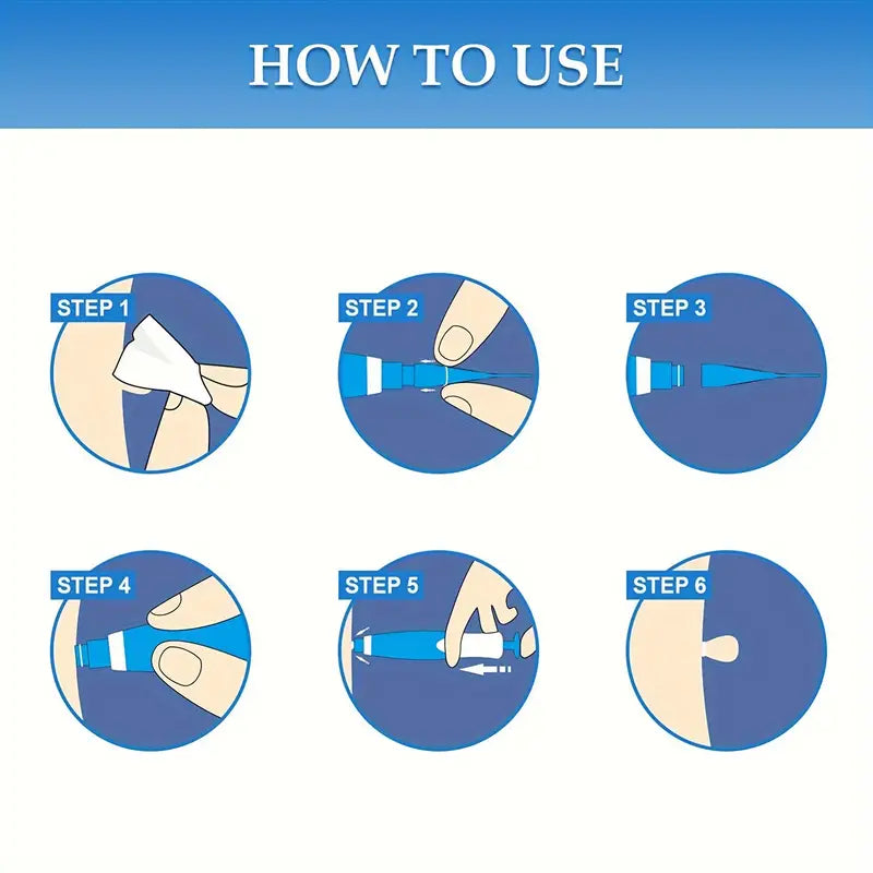 Skin Tag Removal Kit with Dual Heads and 40 Silicone Bands, Cleansing Wipes All Vera Mart