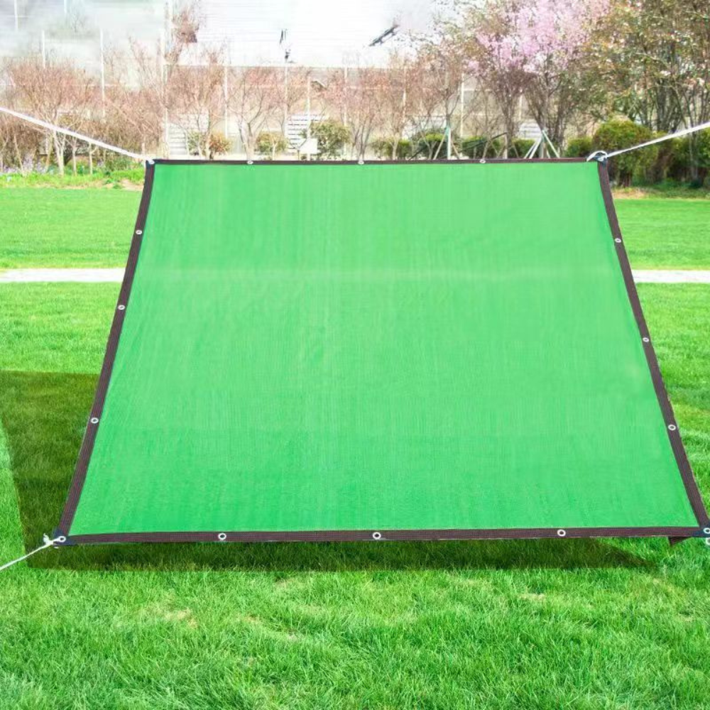 UV Blocking Patio Shade Sail with Breathable Mesh Weave and Metal Grommets All Vera Mart