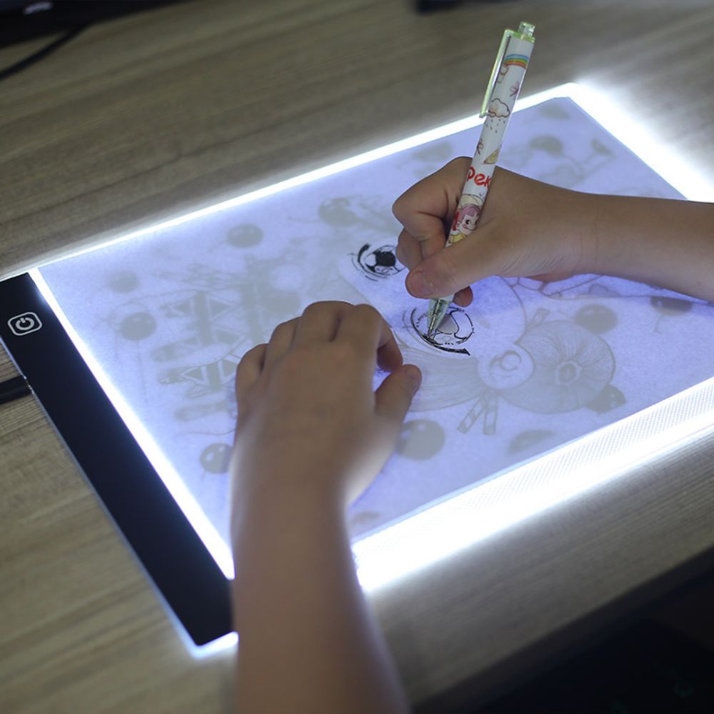 LED Light Pad for Tracing with Three Brightness Settings, A4 A5 Sizes All Vera Mart