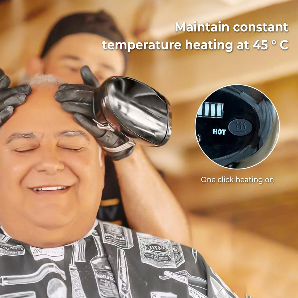 Cordless Vibration Massager with Heat Function and Adjustable Intensity for Neck, Back, Head All Vera Mart