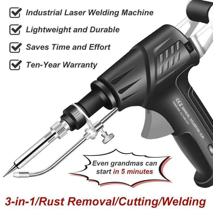 Dual Mode Welding and Cutting Tool with Ceramic Core Heating, Ergonomic Handle All Vera Mart
